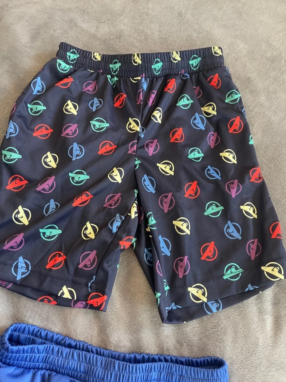 Marvel Avenger Kids Blue Athletic Shorts blue Multicolor Logo 2 Pairs youth med